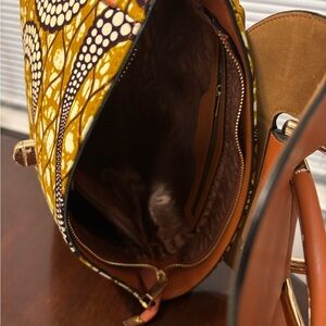 Stylish Yellow Patterned Women's Bag